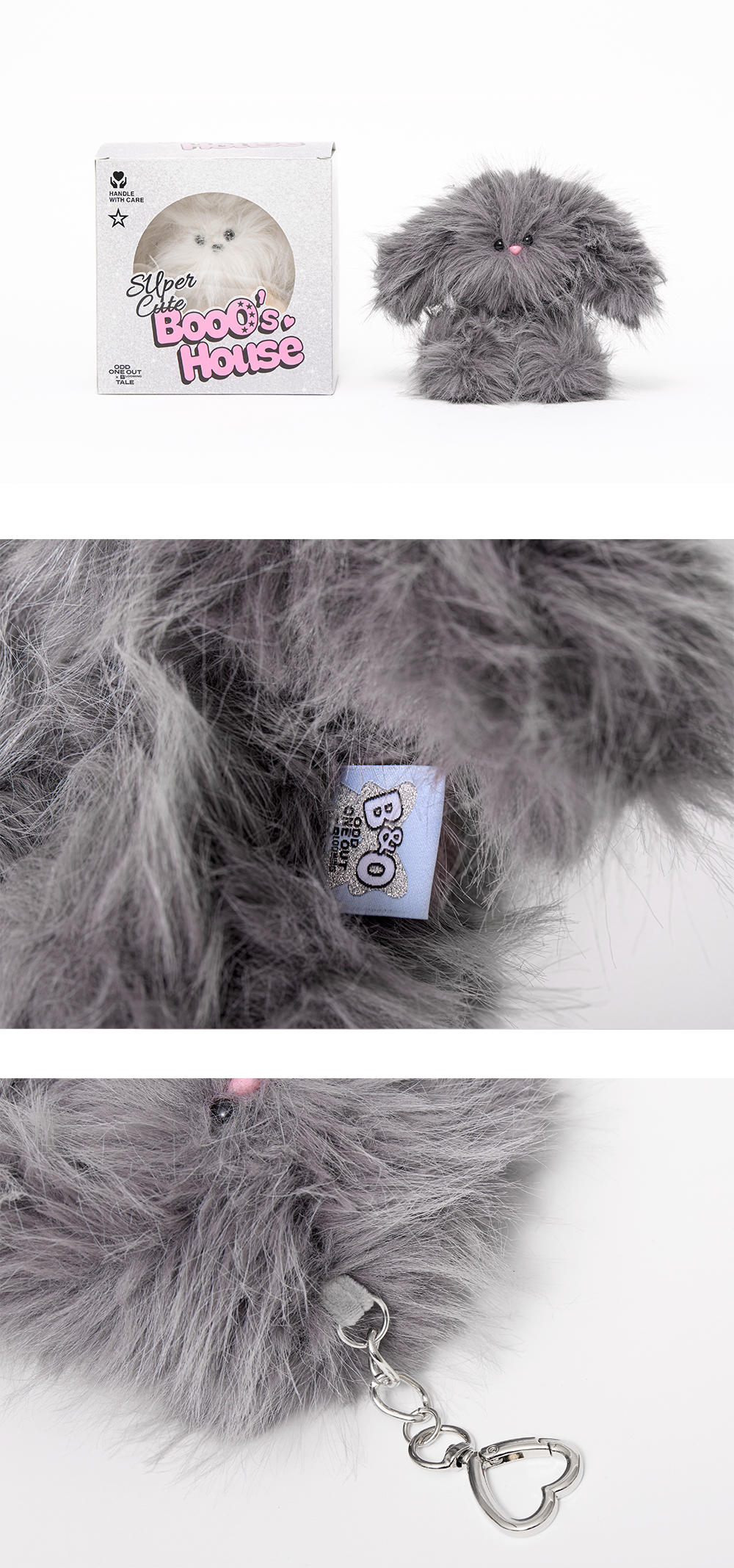 Cosmic Puppy - Boo Keyring (Dusty)