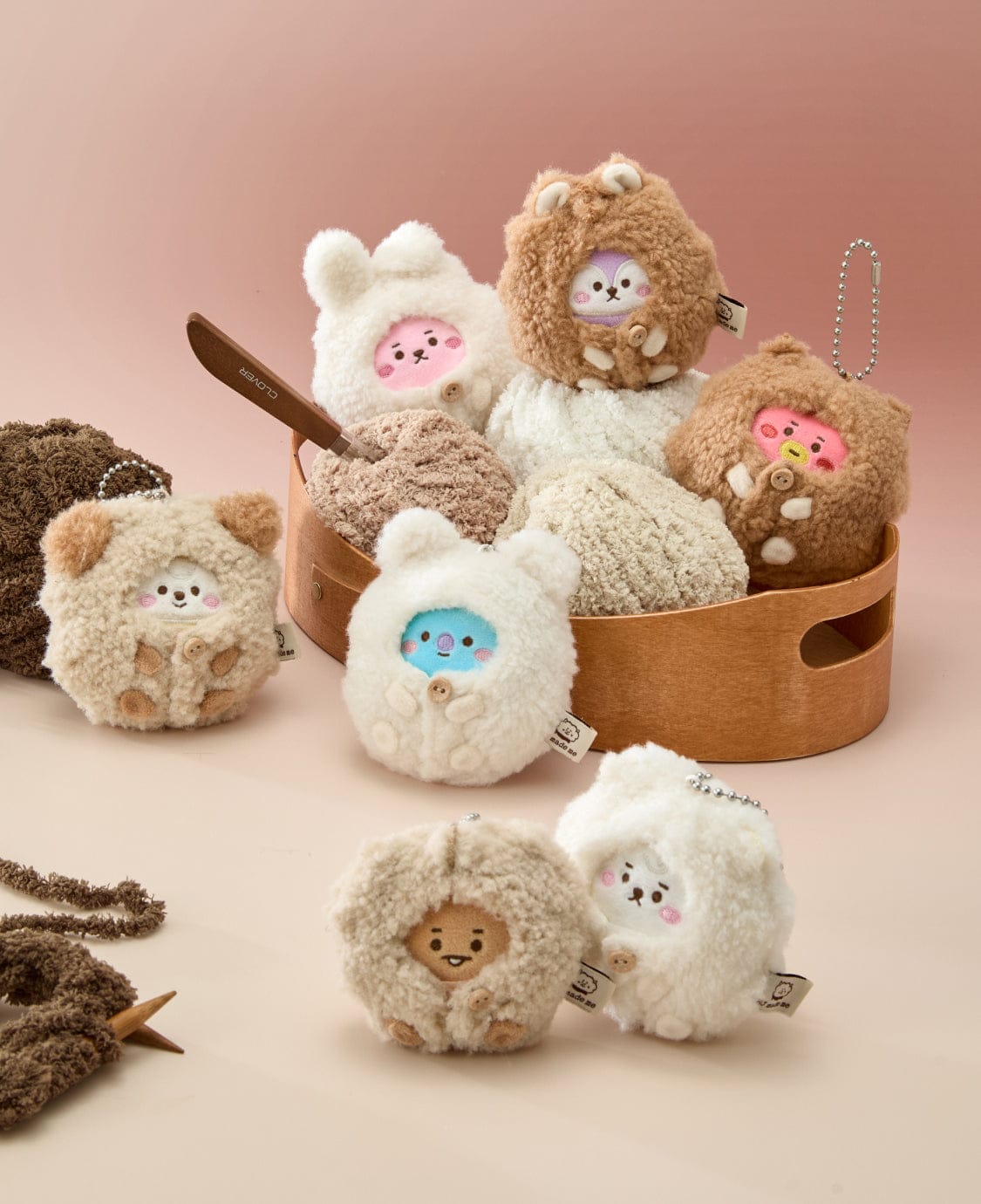 BT21 - Plush Keyring (MADE BY RJ)