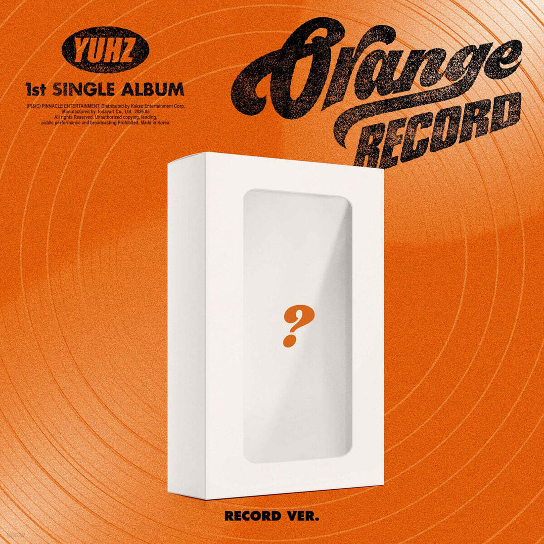 YUHZ - Orange Record (1st Single Album) (Record Ver.) (Kiwee Album)
