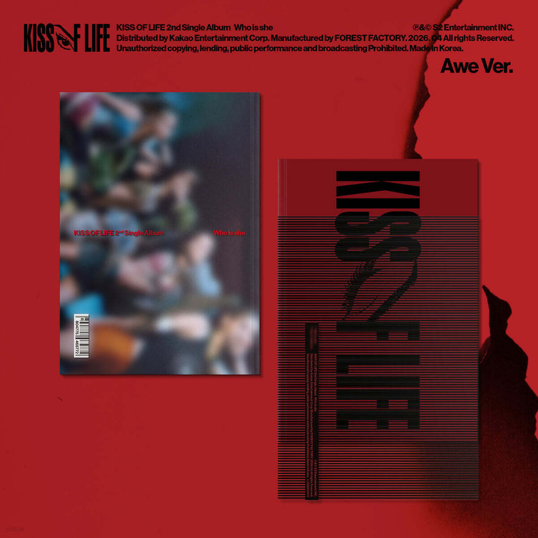 KISS OF LIFE - Who Is She (2nd Single Album) Awe Ver. (Pre-Order)