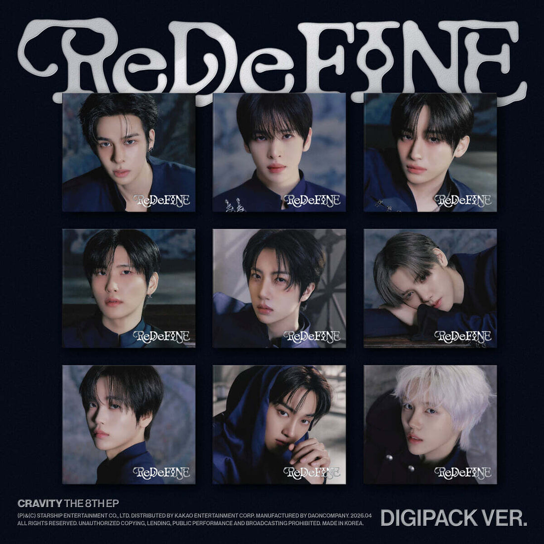 CRAVITY - ReDeFINE (8th Mini Album) Digipack Ver. (Random Ver.)