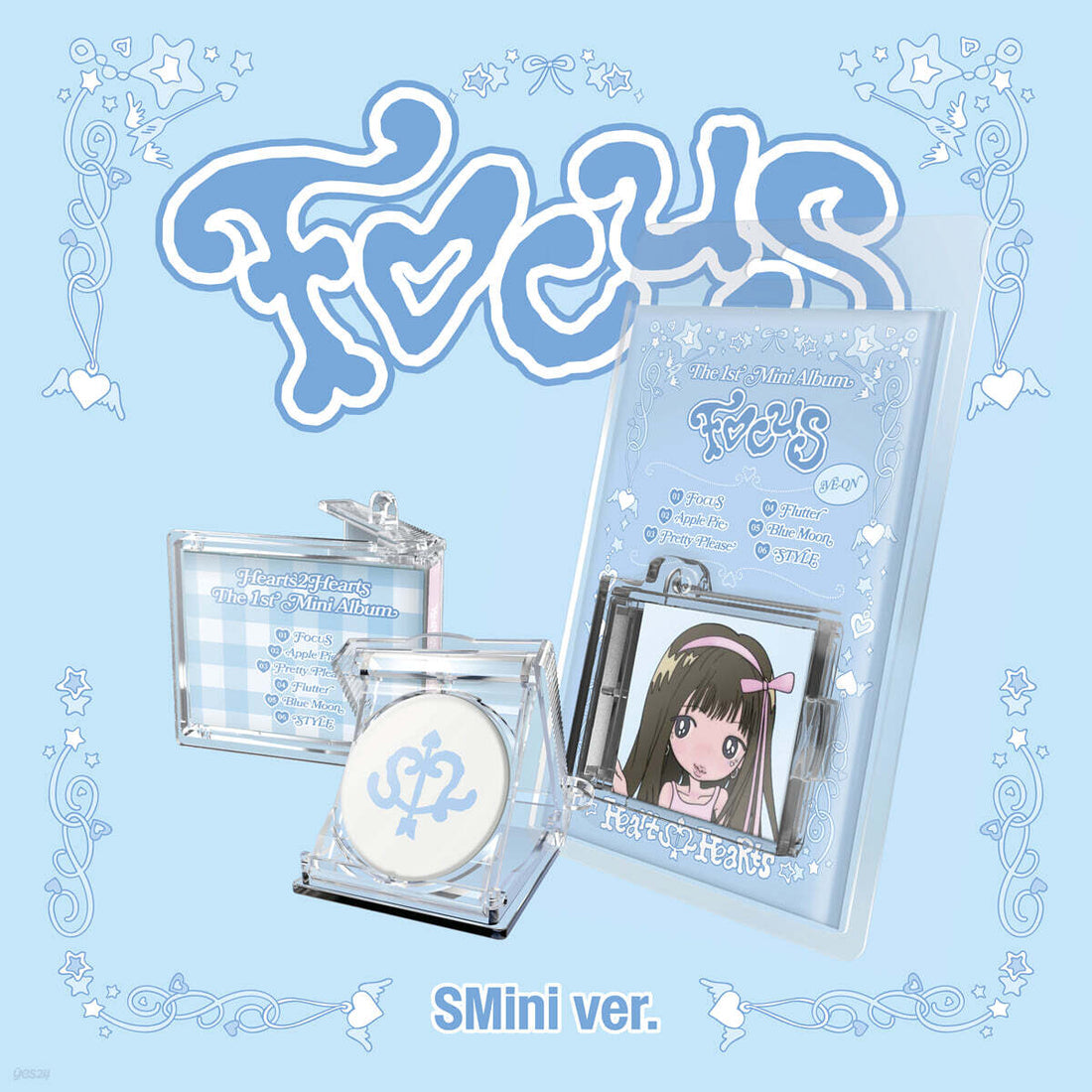 Hearts2Hearts - FOCUS (1st Mini Album) SMini Ver. (Random Ver.)