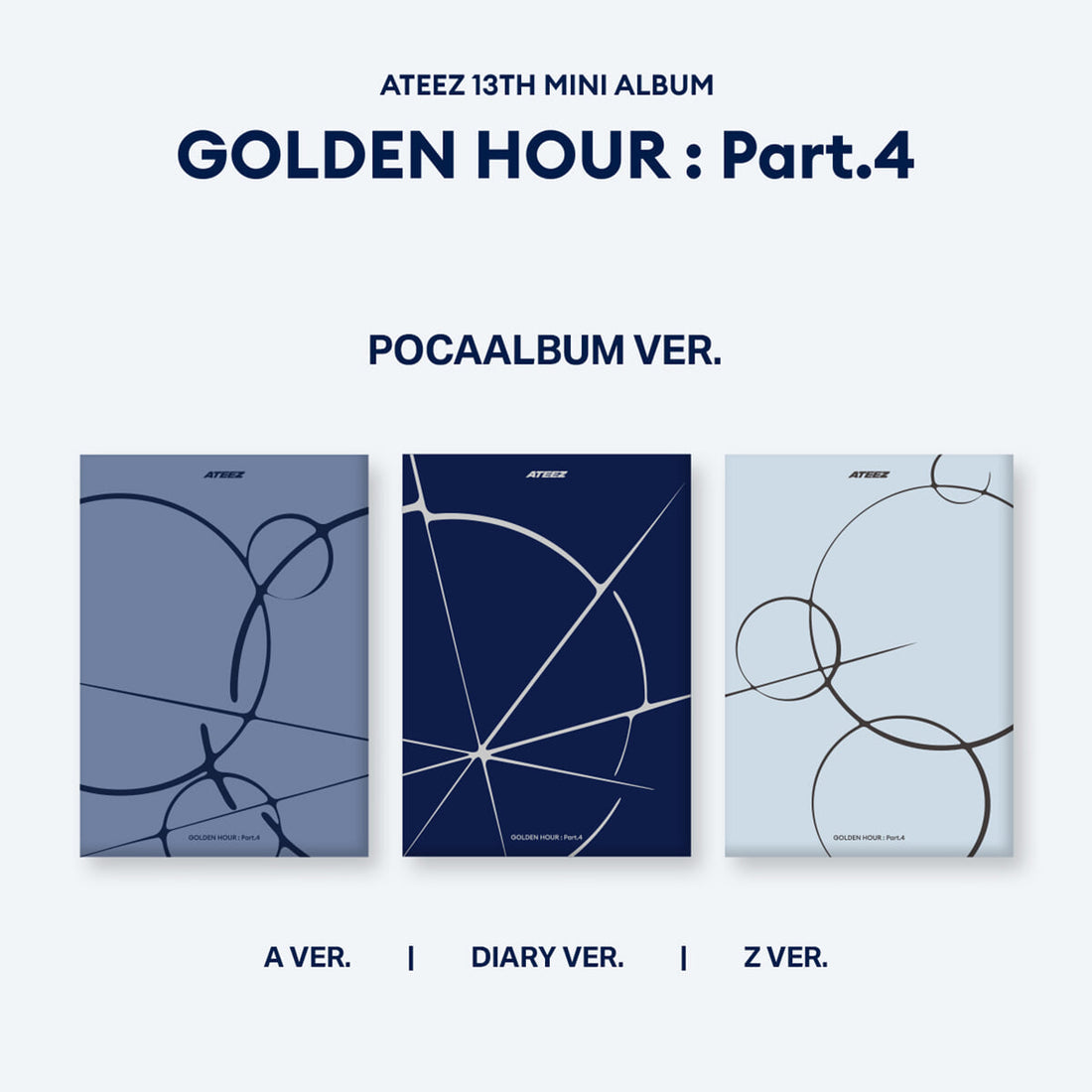 ATEEZ - 13th Mini Album GOLDEN HOUR : Part.4 (POCAALBUM)