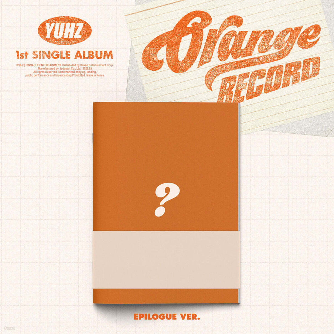 YUHZ - Orange Record (1st Single Album) (Epilogue Ver.) (Kiwee Album)