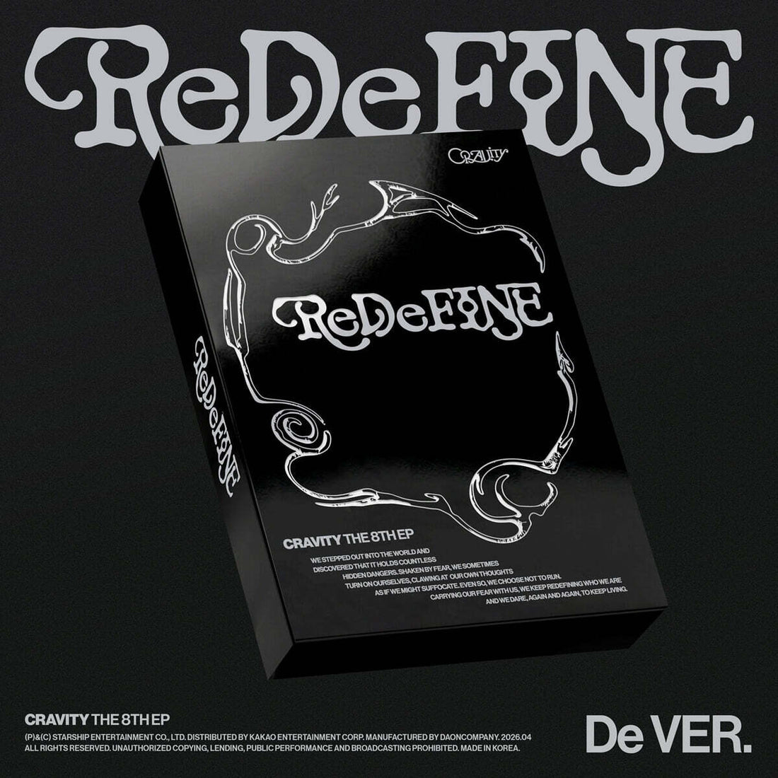 (Pre-Order) CRAVITY - ReDeFINE (8th Mini Album) (De Ver.)