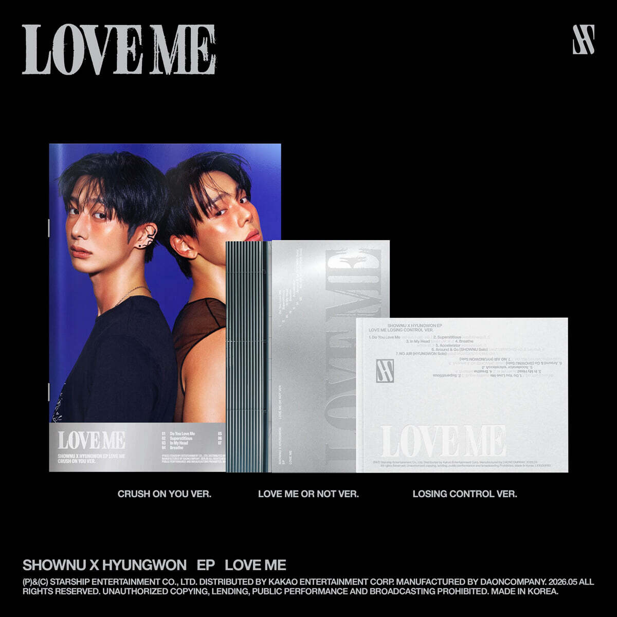 SHOWNU X HYUNGWON - LOVE ME (EP)