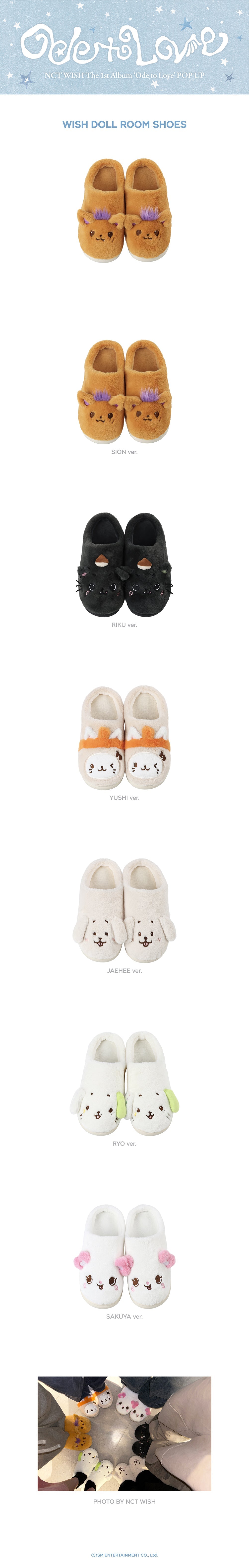 NCT WISH - Wish Doll Room Shoes (Ode to Love POP UP MD)