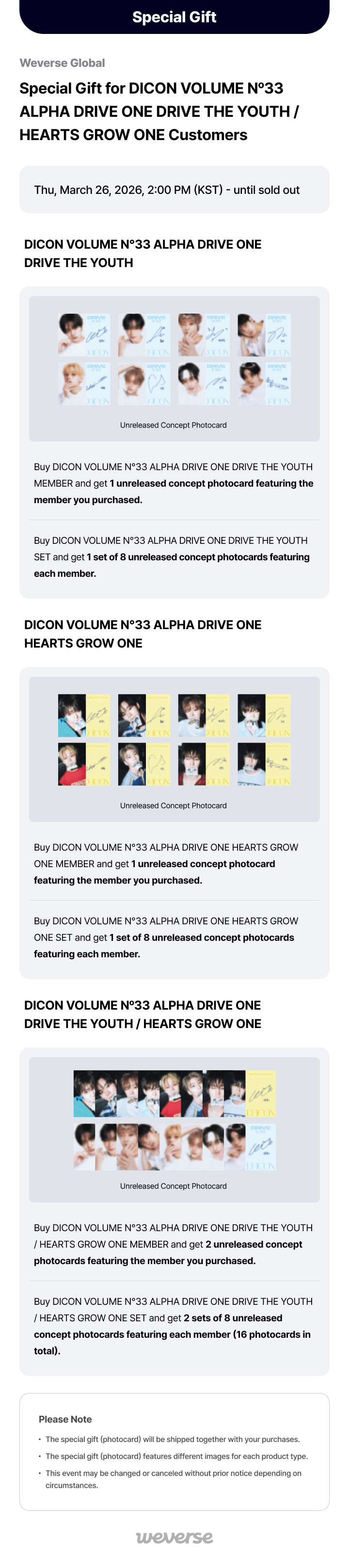 ALPHA DRIVE ONE - DICON Volume N°33 Drive the Youth (A Type)