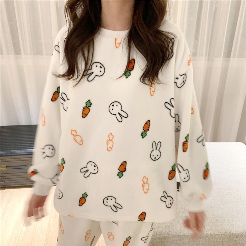 MIFFY Carrot Miffy Bunny Microfiber Pajama Lounge Set