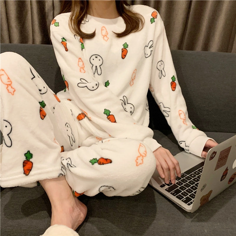 MIFFY Carrot Miffy Bunny Microfiber Pajama Lounge Set