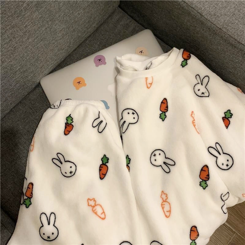 MIFFY Carrot Miffy Bunny Microfiber Pajama Lounge Set
