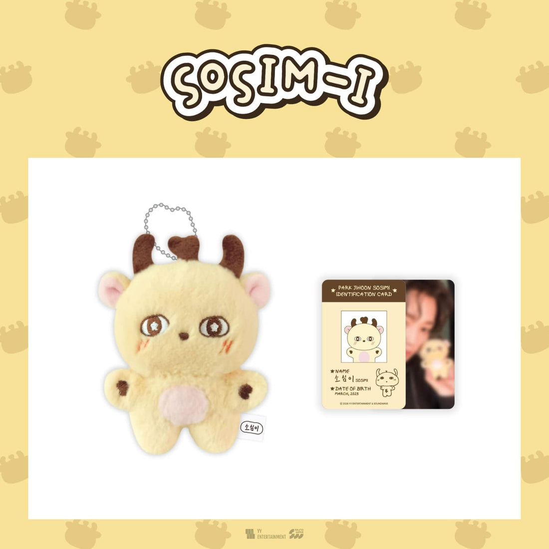 PARK JIHOON - SOSIM-I Plush Doll Keyring (Official MD) (Pre-Order)