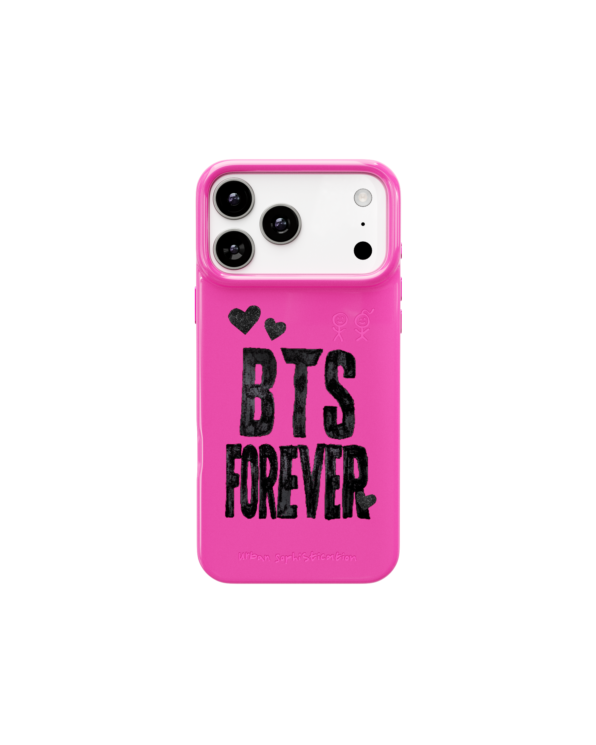 (Pre-Order) Urban Sophistication x BTS - The Skinny Case (BTS Poster in Fuchsia)