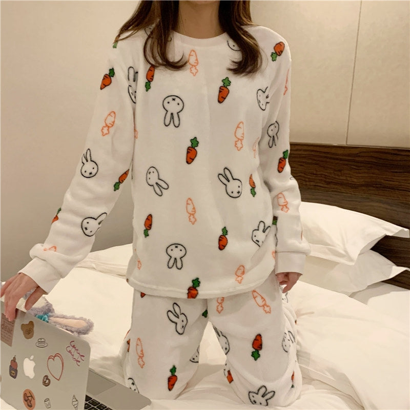 MIFFY Carrot Miffy Bunny Microfiber Pajama Lounge Set