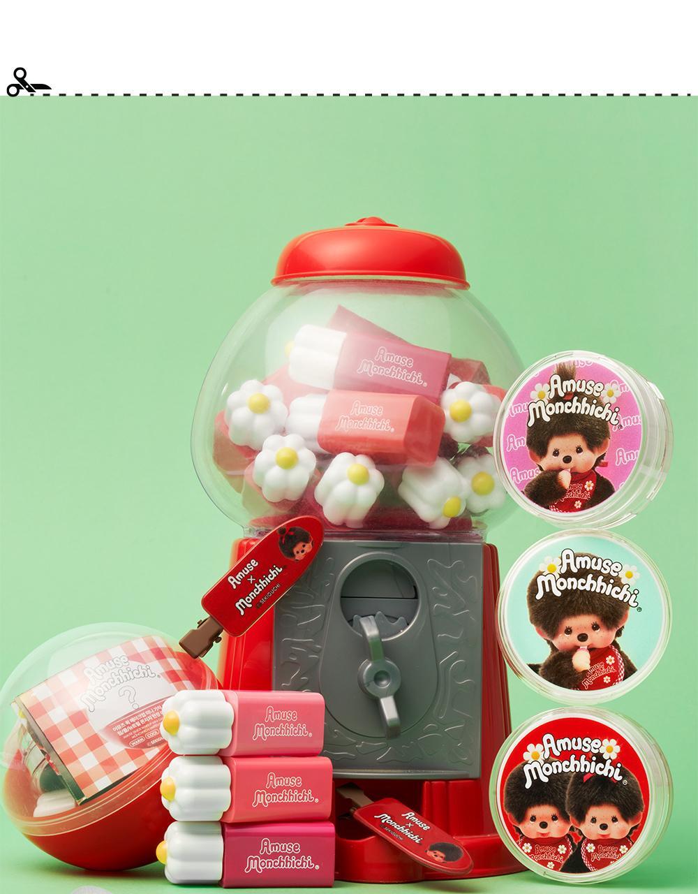 AMUSE x Monchhichi - Quick Makeup Mini Gacha Set