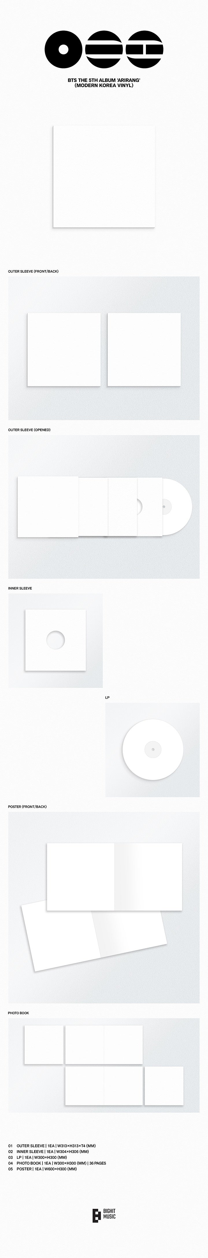BTS - 5th Album *ARIRANG* (Modern Korea Vinyl)