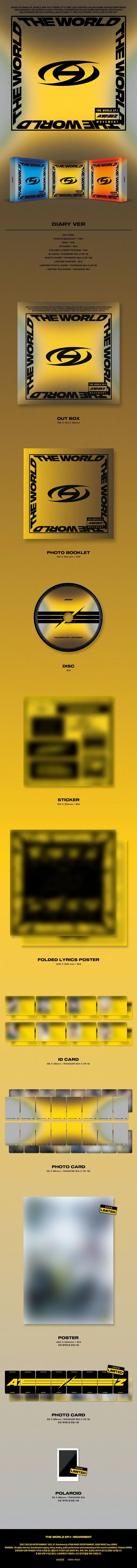 ATEEZ - THE WORLD EP.1 : MOVEMENT (8th Mini Album) (Random Ver.) (Deals)