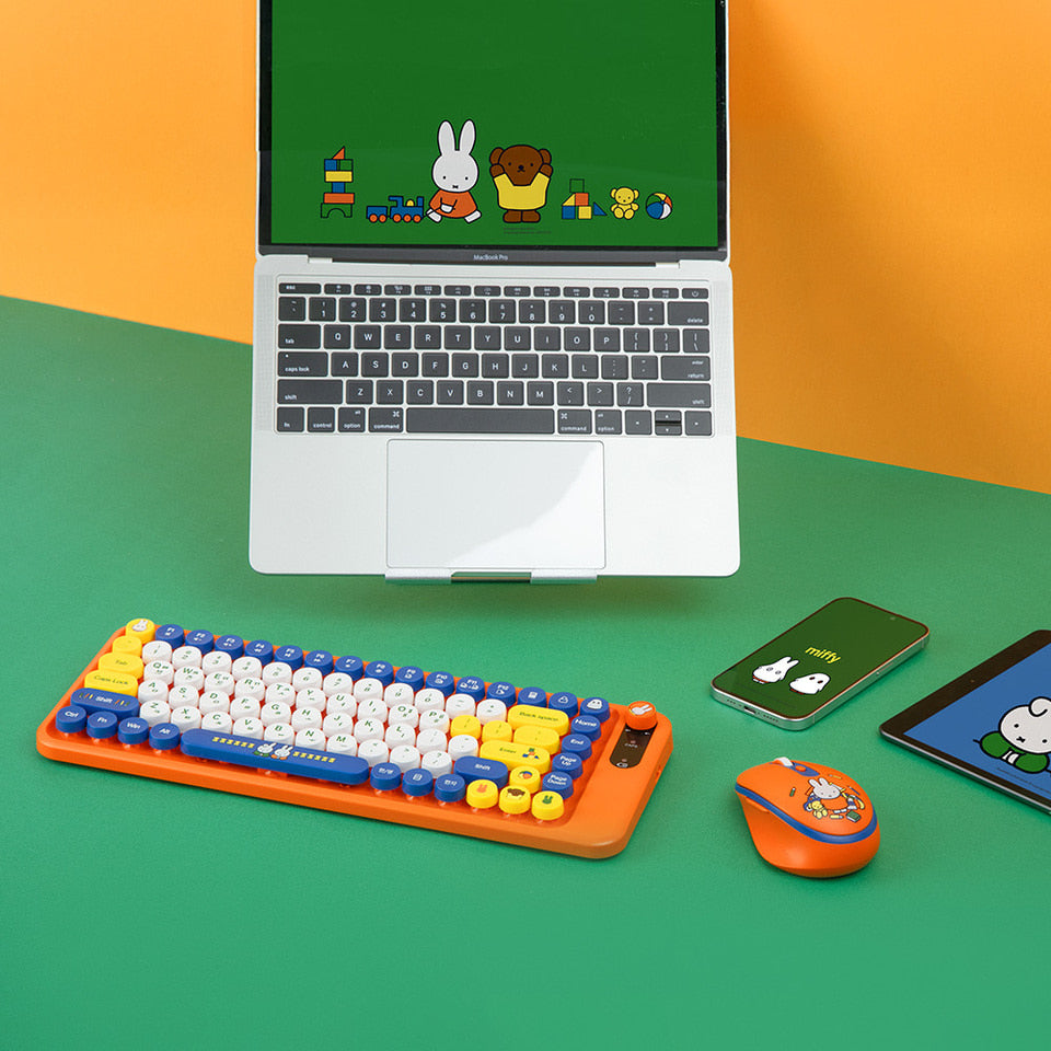 ROYCHE - Miffy Wireless Multi-Pairing Keyboard & Mouse Combo