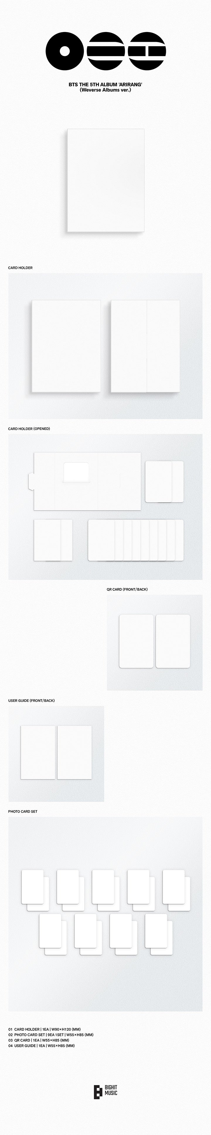 BTS - 5th Album *ARIRANG* (Weverse Albums Ver.)