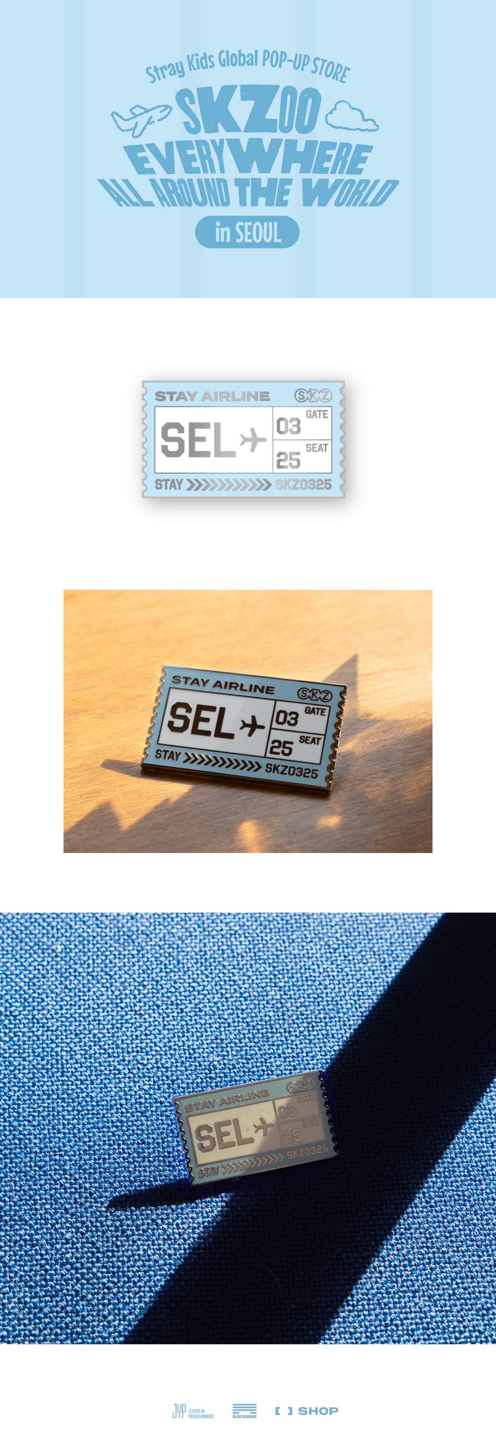 (Pre-Order) Stray Kids - SKZOO Everywhere All Around the World in Seoul (Metal Badge Seoul Ver.)
