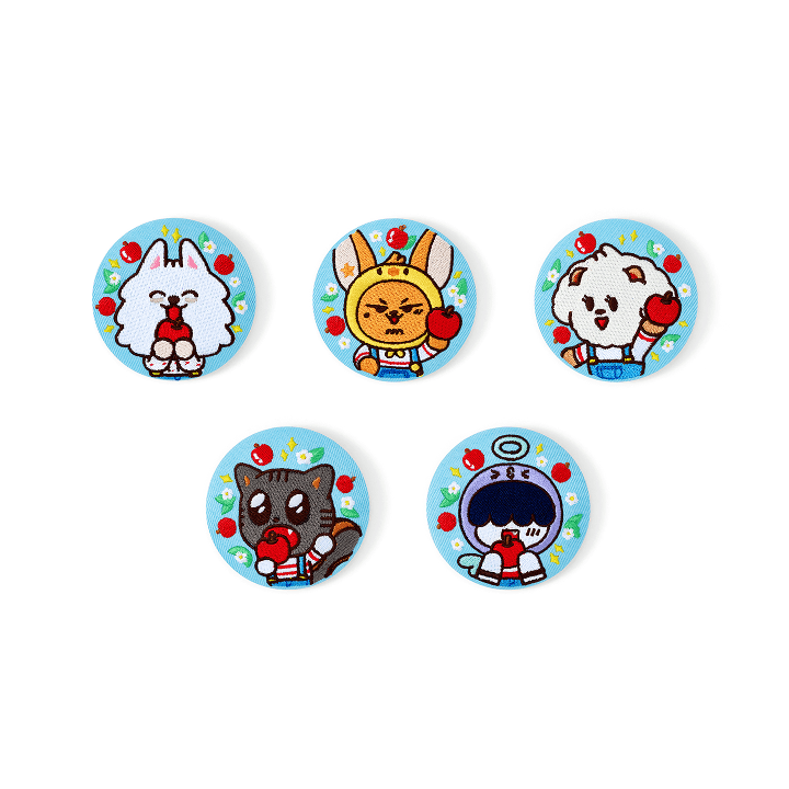TOMORROW X TOGETHER - PPULBATU Embroidery Can Badge (Hey! APPUL) - HHM NYA RING