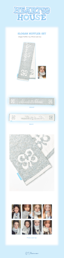 Hearts2Hearts - FANMEETING 'HEARTS 2 HOUSE' Slogan Muffler Set