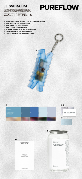 LE SSERAFIM - PUREFLOW pt.1 (2nd Studio Album) Mini Camera Ver.