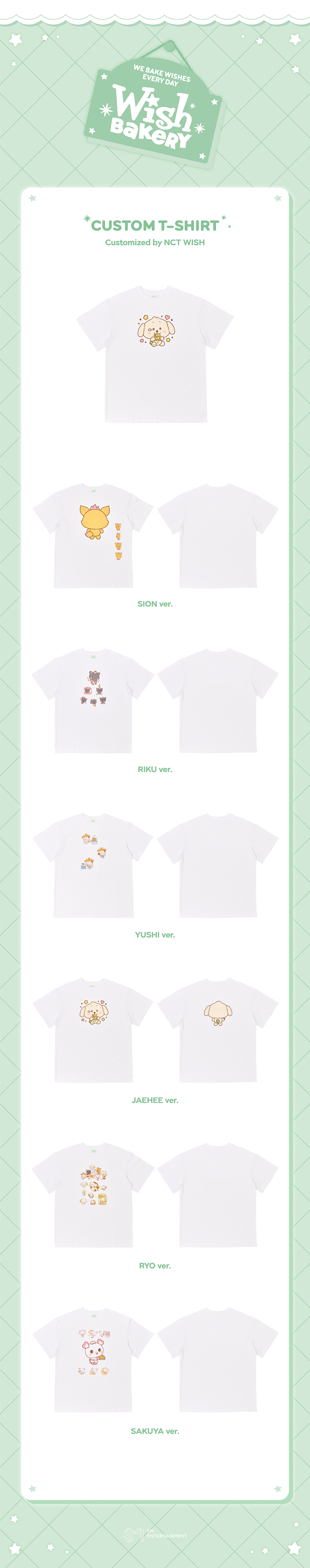 NCT WISH - 2026 Pop-Up 'WISH BAKERY' Custom T-Shirt