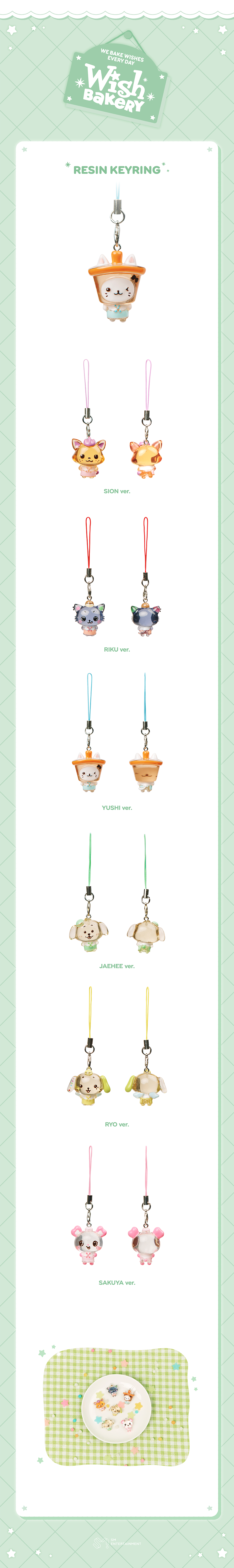 NCT WISH - 2026 Pop-Up 'WISH BAKERY' Chocolate Keyring