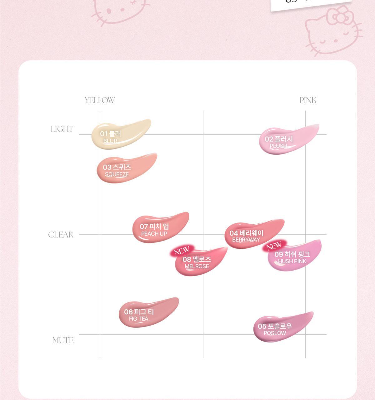 WAKEMAKE - Shaking Blur Cheek (Hello Kitty Black Edition)