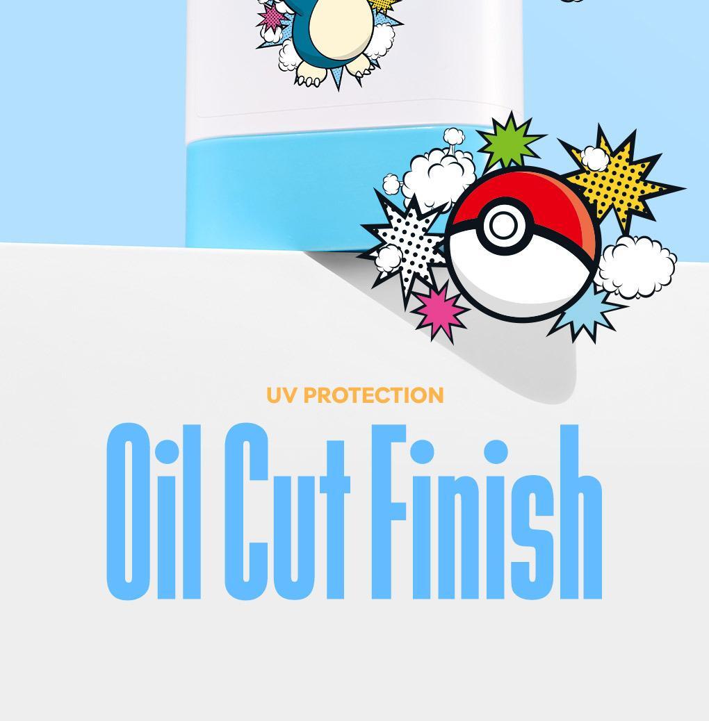 IDEAL FOR MEN - Fresh Oil Cut Sun Stick + Pokémon Cooling Patch 4ea (Pokémon Collaboration)