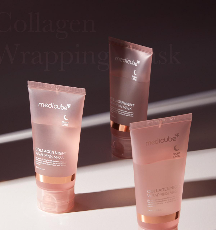 MEDICUBE - Collagen Night Wrapping Mask (+ Brush)