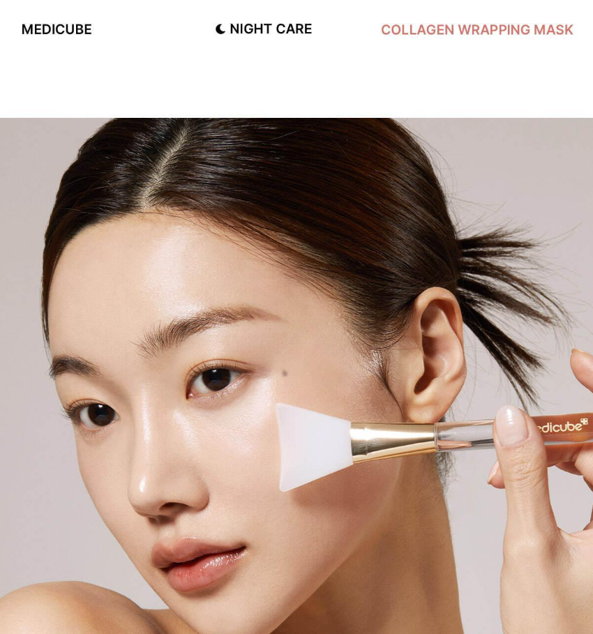 MEDICUBE - Collagen Night Wrapping Mask (+ Brush)