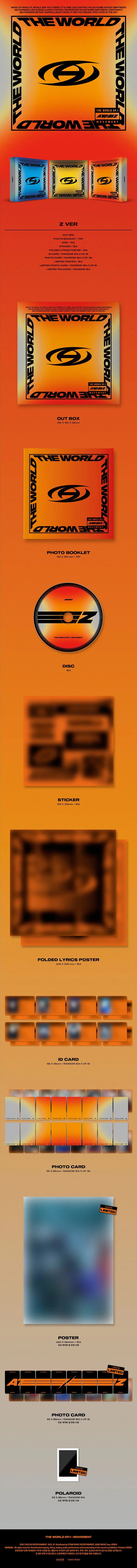 ATEEZ - THE WORLD EP.1 : MOVEMENT (8th Mini Album) (Random Ver.) (Deals)