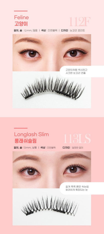 GLASH - 3 Seconds Magnetic Eyelash + Eyelash Applicator Set