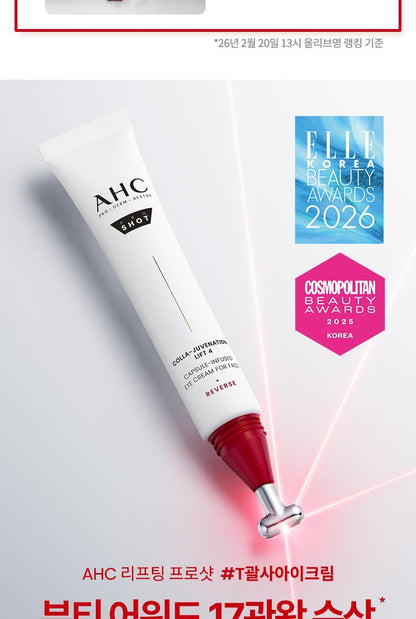 AHC - Pro Shot Colla-Juvenation Lift 4 Capsule-Infused Eye Cream for Face 30ml (+ Serum 10ml + Pikachu Screen Cleaner) (Pokémon Collaboration)