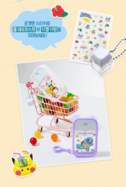 MUMCHIT - Cool Deo Mist 50ml (+ Sticker + Key Cap Keyring) (Pokémon Collaboration)