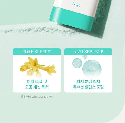 OBgE - Pore Zero Oil Control Sun Stick 18g + Squirtle Pouch (Pokémon Collaboration)