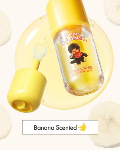 AMUSE x Monchhichi - Banana Lip Oil (JANGWONYOUNG Pick)