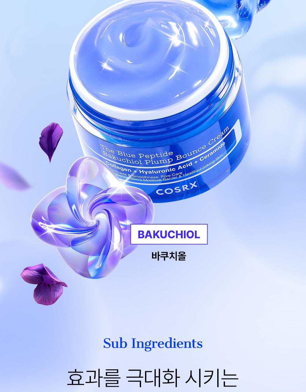 COSRX - The Blue Peptide Bakuchiol Plump Bounce Cream 50g