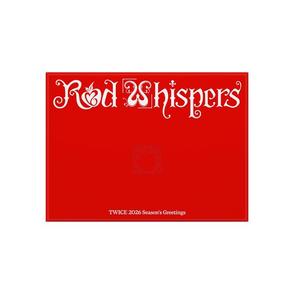 TWICE - 2026 Season's Greetings [RED WHISPERS] [Pre-Order] (POB Selectable) - NO POB