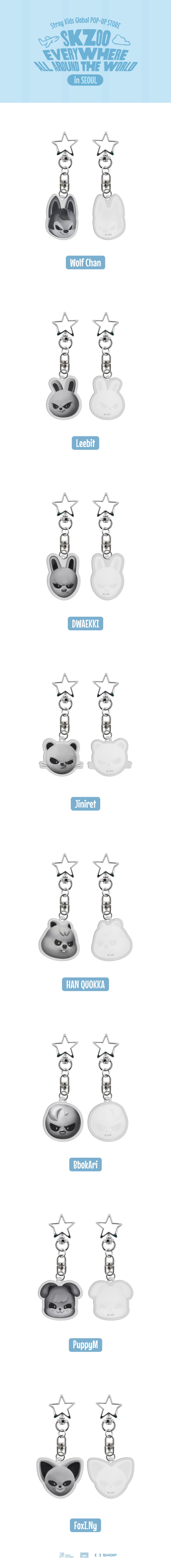 (Pre-Order) Stray Kids - SKZOO Everywhere All Around the World in Seoul (Evil SKZOO Acrylic Keyring)
