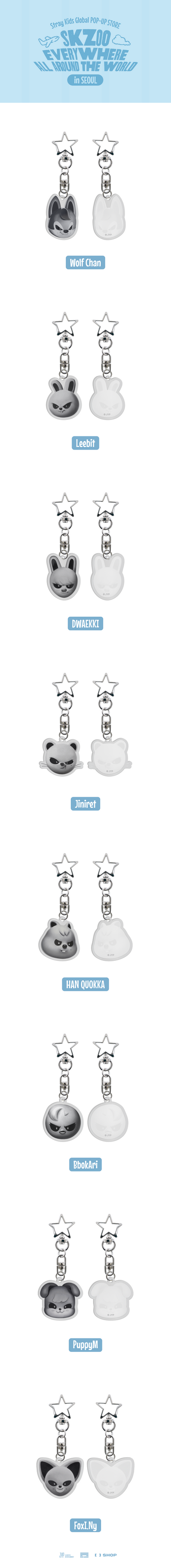 (Pre-Order) Stray Kids - SKZOO Everywhere All Around the World in Seoul (Evil SKZOO Acrylic Keyring)