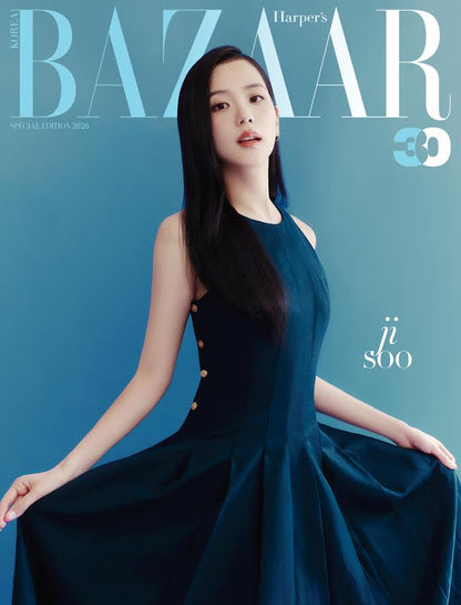 (Pre-Order) Harper's Bazaar Korea Magazine Special Edition 2026 (Cover: BLACKPINK JISOO) - Cover A