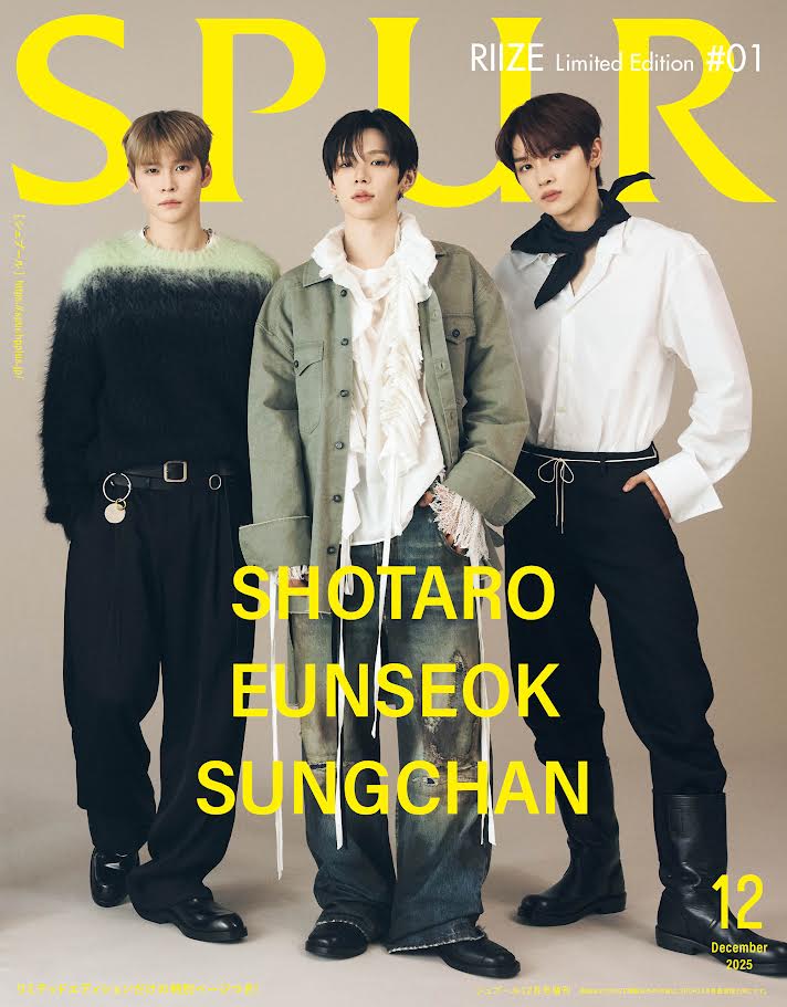 SPUR Japan Magazine 2025.12 (Cover: RIIZE) - B (SHOTARO & EUNSEOK & SUNGCHAN)