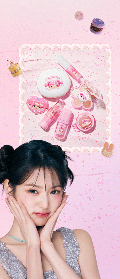 AMUSE Ceramic Skin Perfector Cushion (+Refill) (My Melody & Kuromi Special Edition)