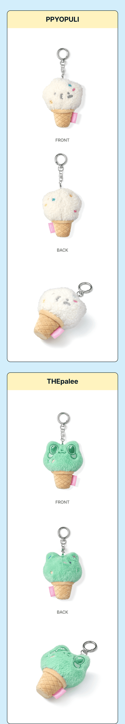[PRE-ORDER] SEVENTEEN - MINITEEN Face Keyring (Ice Cream)