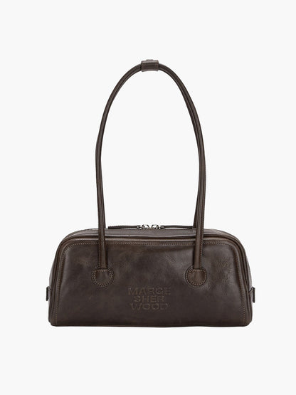 MARGESHERWOOD - Soft Boston EW Bag - washed brown pull-up