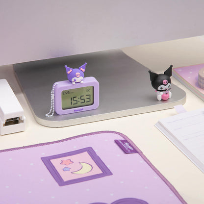 ROYCHE - Sanrio Noise-Free Mini Desk Clock Keyring - Kuromi