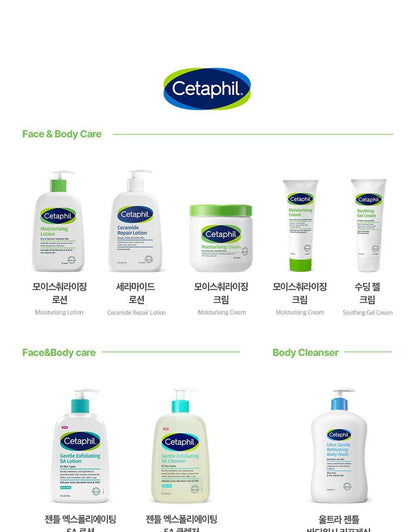 Cetaphil - Soothing & Comforting CICA Calming Face Cream 45ml + CICA Cream 10ml & Keyring (CHUEI LI YU Pick)
